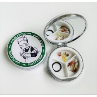 ピルケース（内ミラー・仕切り付き）