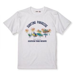 Tシャツ|小鳥のサーフィン隊① オカメ・セキセイ・文鳥