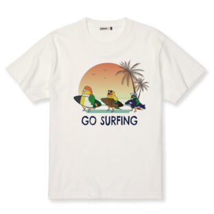 Tシャツ|小鳥のサーフィン隊② ウロコ・コガネ・シロハラ