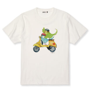 Tシャツ|セキセイインコ×黄色いベスパ